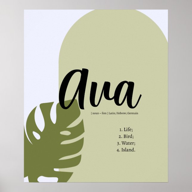 Poster Geométrica Minimalista com inspiração na Na (Frente)