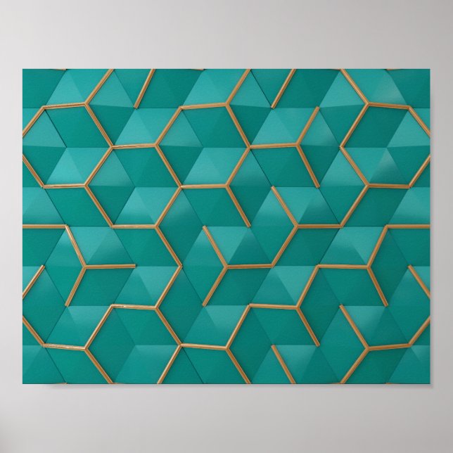 Poster geométrico (Frente)