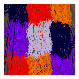 Póster Geométrico Abstrato