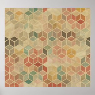 Poster Geométrico: Design sem costura