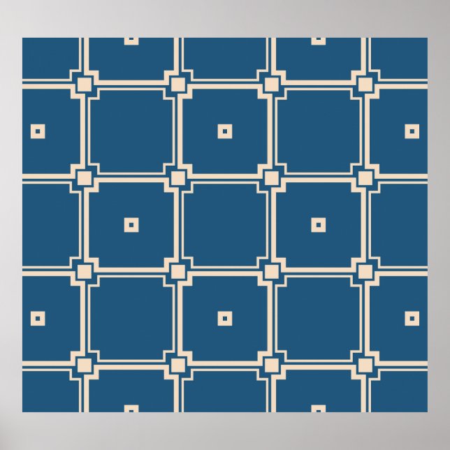 Poster Geométrico, fundo de na moda. (Frente)