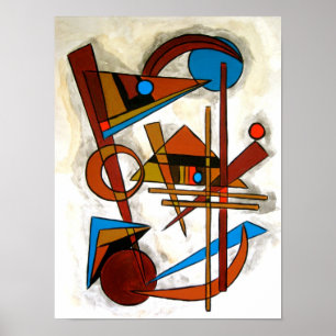 Póster Geometrics - Arte Geométrica Moderna Bauhaus