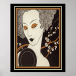 Póster George Barbier Art Deco "Girl With Mirror" 16 x 20<br><div class="desc">Belo impressão de Arte Deco por um dos mestrados excelentes - George Barbier - 16 x20</div>