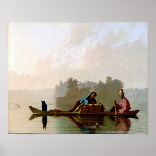 Poster George Caleb Bingham Pelos Comerciantes Descendent (Frente)