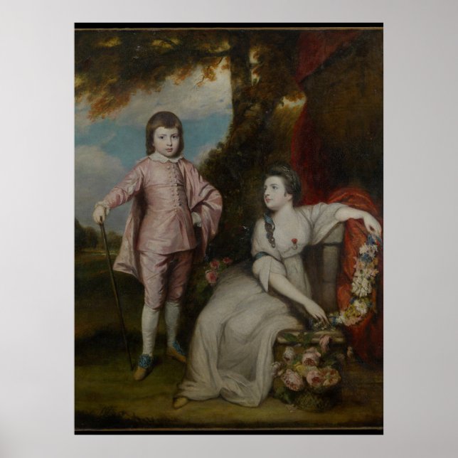 Poster George Capel, Visconde Malden e Lady Elizabeth (Frente)