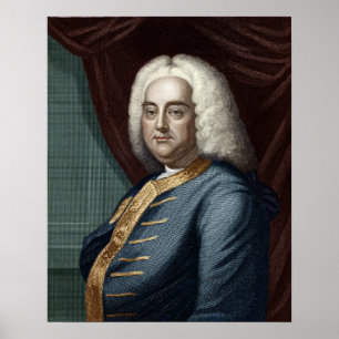 Poster George Frederic Handel, gravado por Thomson