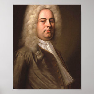 Poster George Frideric Handel Retrait