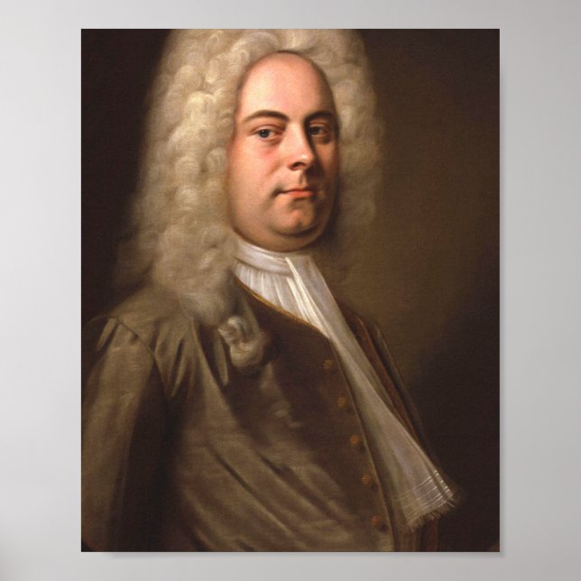 Poster George Frideric Handel Retrait (Frente)