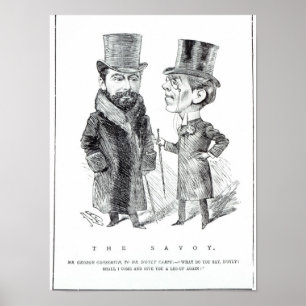 Poster George Grossmith Jnr. e Richard D'Oyly Carte