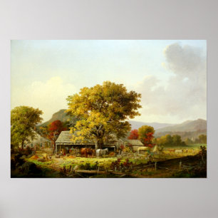 Poster George Henry Durrie Autumn, Nova Inglaterra, Cider