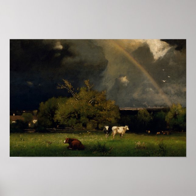 Póster George Inness - O Arco-Íris (Frente)