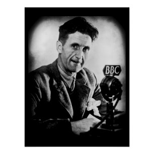 Póster George Orwell na BBC
