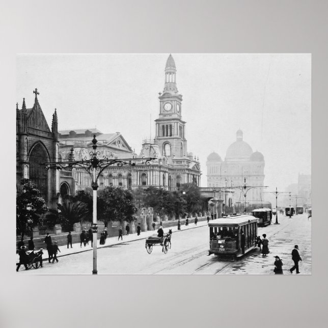 Póster George Rua Sydney Austrália c1898 Archival impress (Frente)