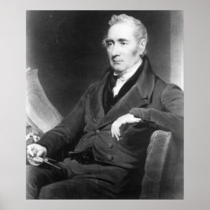 Poster George Stephenson, gravado por Charles Turner