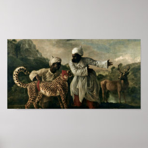 Poster George Stubbs - chita com os dois empregados