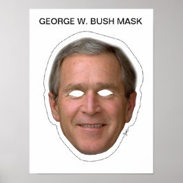 Póster George W. Bush Mask