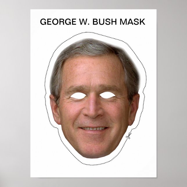 Póster George W. Bush Mask (Frente)