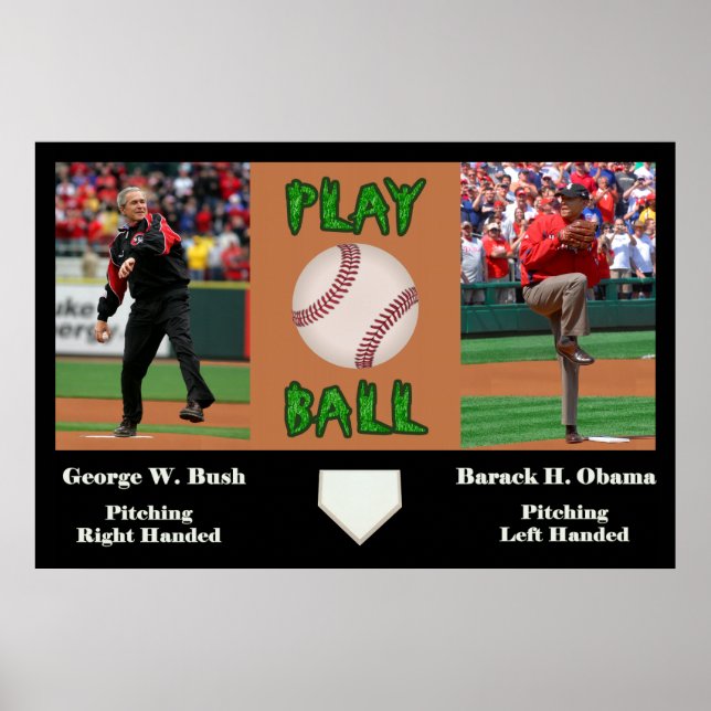 Poster George W Bush vs Barack H Obama (Frente)