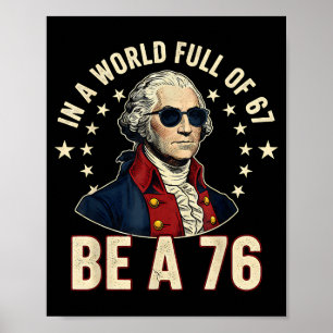 Poster George Washington 67 Meme No Mundo Cheio De 67