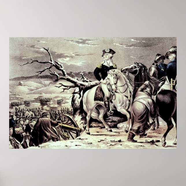 Poster George Washington atravessando o Delaware (Frente)