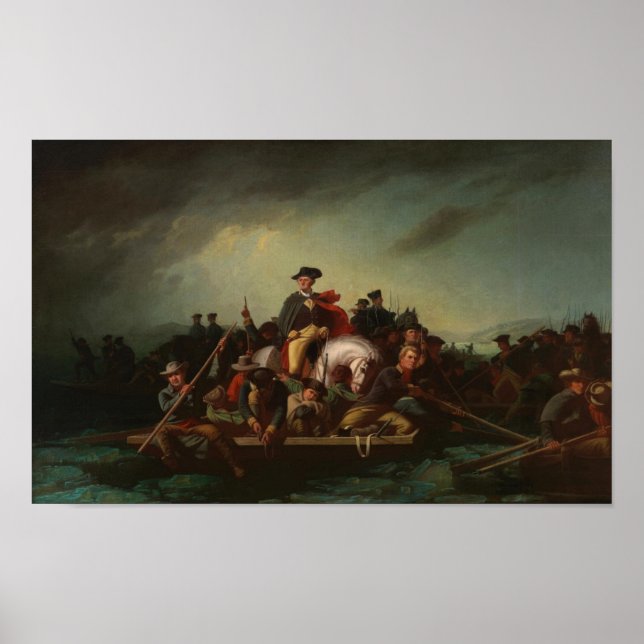 Poster George Washington atravessando o rio Delaware (Frente)