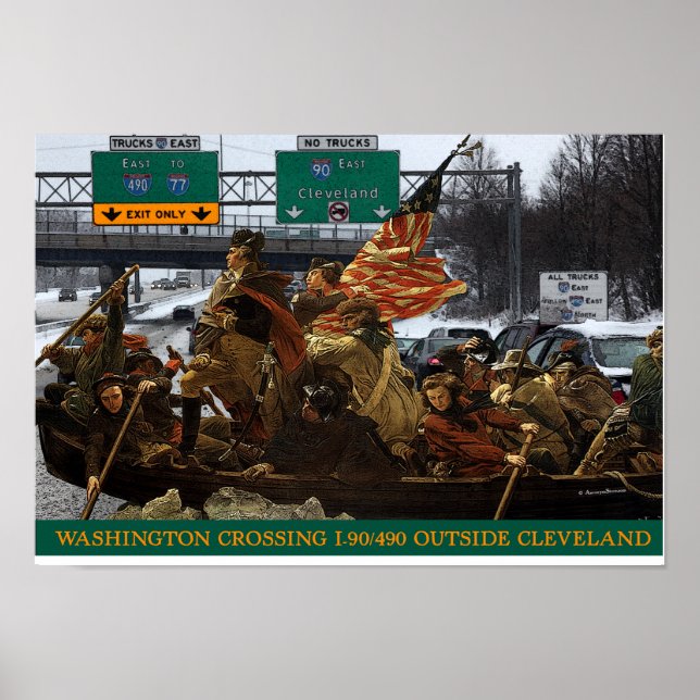 Poster George Washington Crossing I-490 (Frente)