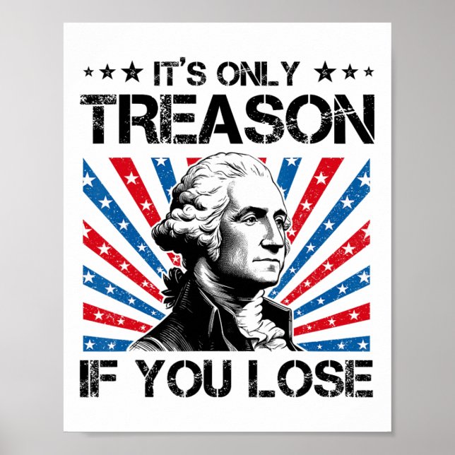 Poster George Washington é a única traição se você Perder (Frente)