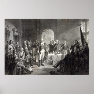 Póster George Washington e seus generais poster/impressão