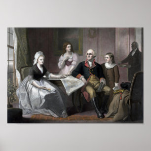 Poster George Washington e sua família