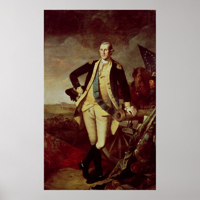 Poster George Washington em Princeton, 1779 (Frente)