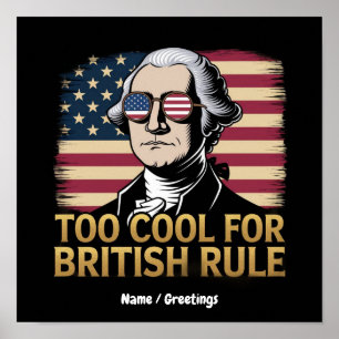 Poster George Washington engraçado demais para a regra br