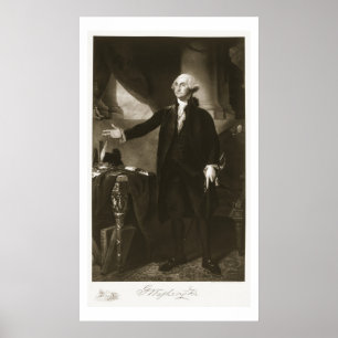 Póster George Washington, ø presidente do Sta unido