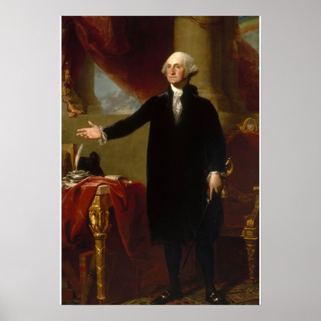 Póster George Washington por Gilbert Stuart (Frente)