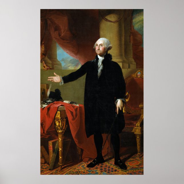Poster George Washington por Gilbert Stuart (Frente)