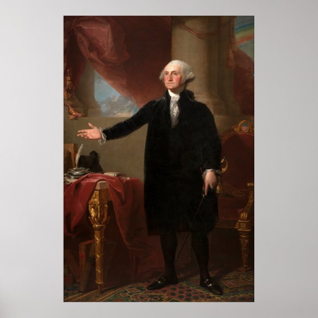 Póster GEORGE WASHINGTON por Gilbert Stuart (Lansdowne) (Frente)