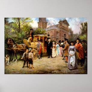 Póster George Washington que chega na igreja do cristo