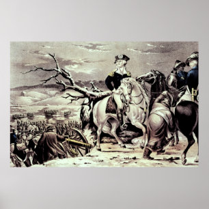 Poster George Washington que cruza o Delaware