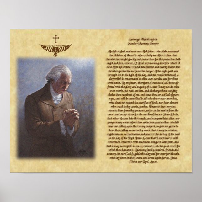 Poster George Washington Sunday Morning Prayer (Frente)