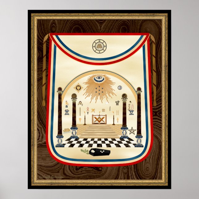 Poster George Washington's Masonic Apron Art (Frente)