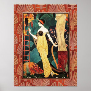Poster Georges Barbier Art Deco Style