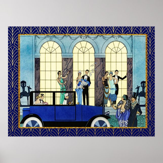 Poster Georges Barbier - Au Revoir (Frente)