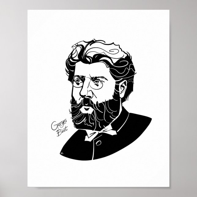 Poster Georges Bizet (Frente)