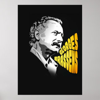 Poster Georges Brassens