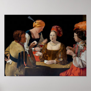 Poster Georges de la Tour - Bate com Ás de Ouros