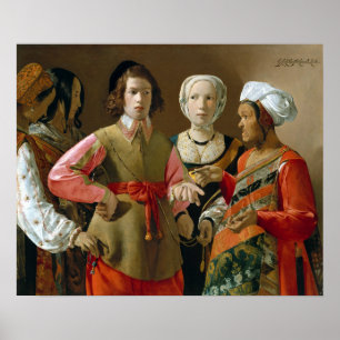 Poster Georges de La Tour o Fortuna-Caixa