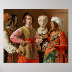 Poster Georges de la Tour - O Teller da Fortuna
