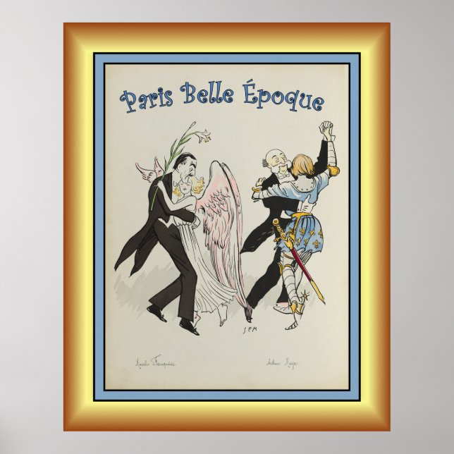 Poster Georges Goursat ~ Paris Belle Époque ~1913 ~ Posto (Frente)