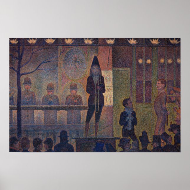 Poster Georges Seurat - Apresentação de Slides do Circo (Frente)