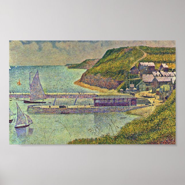 Póster Georges Seurat - Marine (Port en Bessin) (Frente)