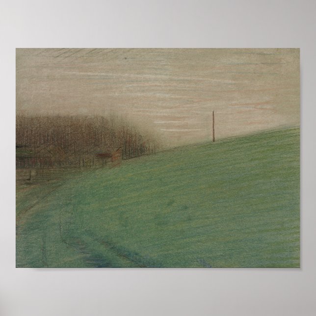 Póster Georges Seurat - O Prado (Frente)